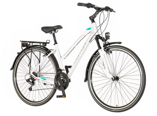 Bicikl tour visitor terra lady 28" amortizer alu 18" v-brake  18 brzina 155-178cm (s/m) belo tirkiz