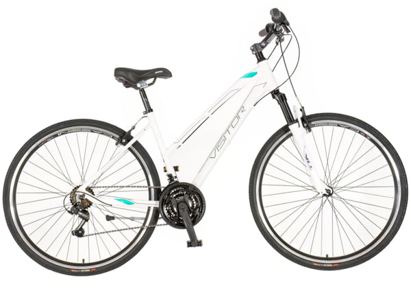 Bicikl tour visitor terra lady 28" amortizer alu 18" v-brake 18 brzina 155-178cm (s/m) belo tirkiz
