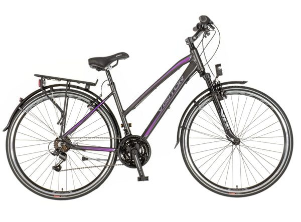 Bicikl tour visitor terra lady 28" amortizer alu 18" v-brake 18 brzina 155-178cm (s/m) sivo ljubičas