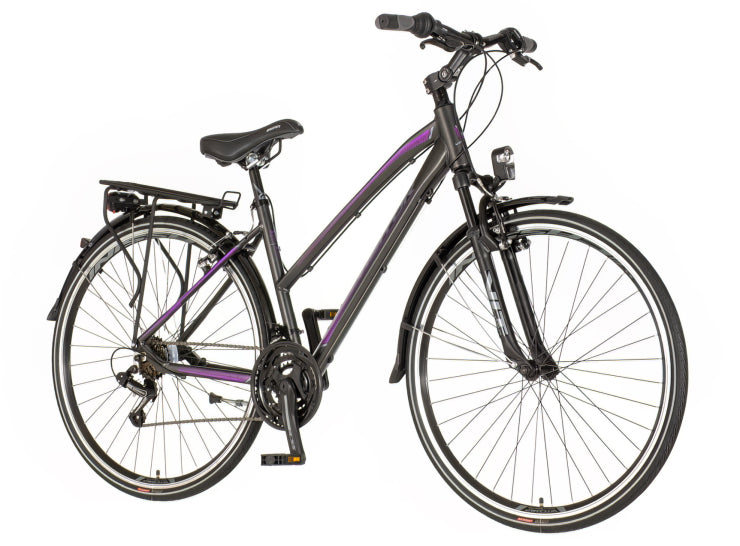 Bicikl tour visitor terra lady 28" amortizer alu 18" v-brake 18 brzina 155-178cm (s/m) sivo ljubičas