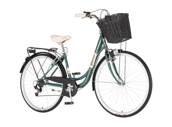 Bicikl fashion visitor latte 28" 17" v-brake  6 brzina 167-192cm (l/xl) zeleni