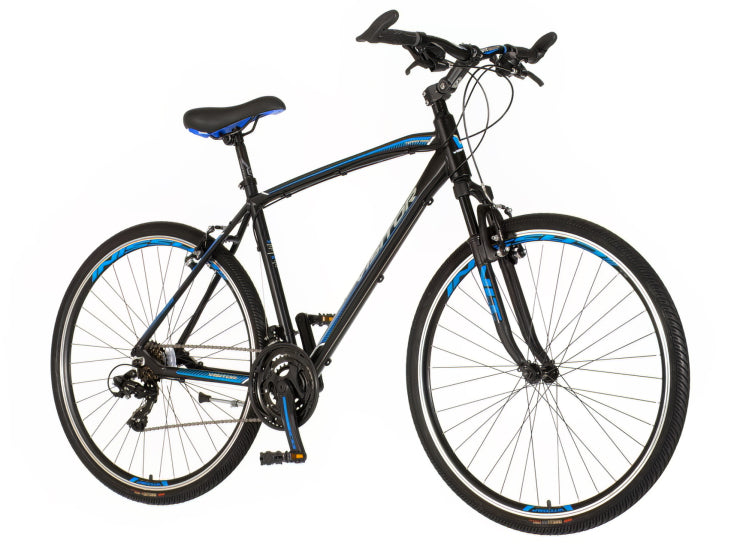 Bicikl tour visitor terra man 28" amortizer alu 21" v-brake 21 brzina 167-192cm (l/xl) crno plavi
