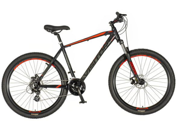 Bicikl mtb visitor energy 27.5" amortizer alu 20" prednji i zadnji disk 24 brzina 170-185cm (l) crno