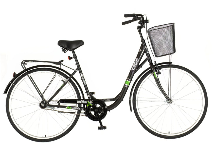 Bicikl city venssini diamante 28" 17" v-brake  kontra 167-192cm (l/xl) sivi