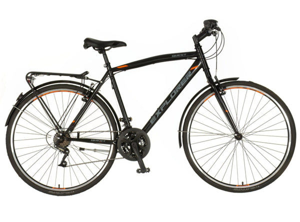 Bicikl tour explorer quest 28" 21" v-brake 21 brzina 167-192cm (l/xl) crno narandžasti
