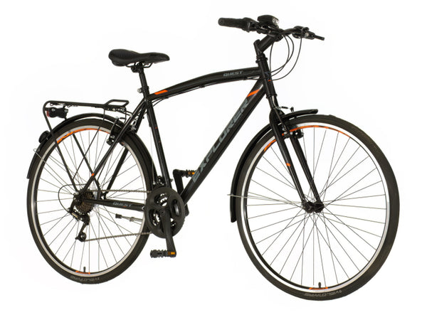 Bicikl tour explorer quest 28" 21" v-brake 21 brzina 167-192cm (l/xl) crno narandžasti