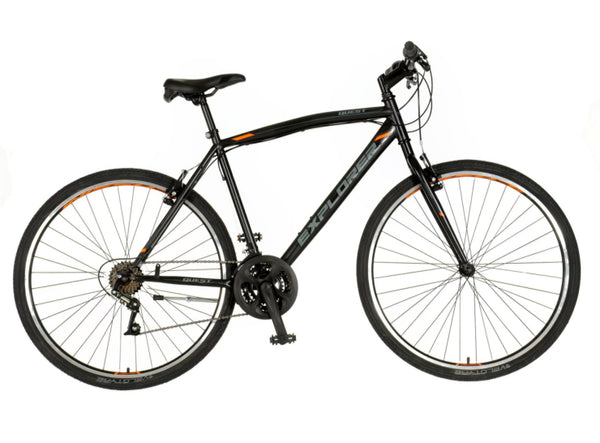 Bicikl tour explorer quest 28" 21" v-brake   21 brzina 167-192cm (l/xl) crno narandžasti