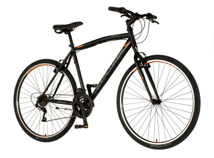 Bicikl tour explorer quest 28" 21" v-brake   21 brzina 167-192cm (l/xl) crno narandžasti