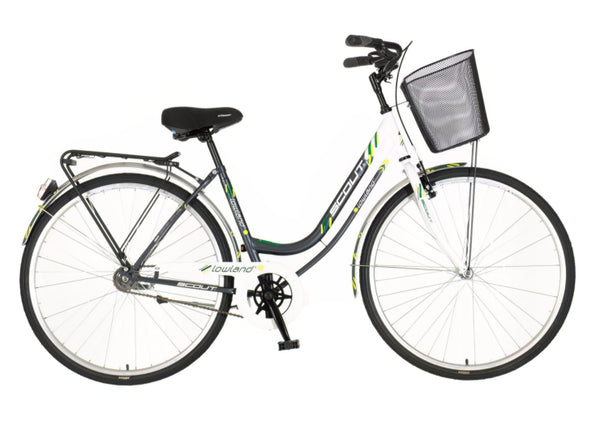 Bicikl city scout lowland 28" 18" v-brake  kontra favorit 155-178cm (s/m) sivo beli