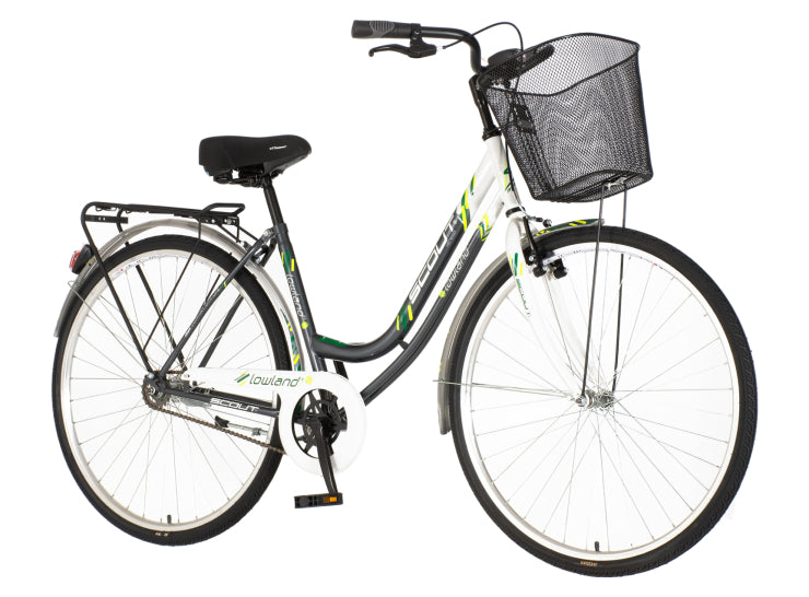 Bicikl city scout lowland 28" 18" v-brake  kontra favorit 155-178cm (s/m) sivo beli