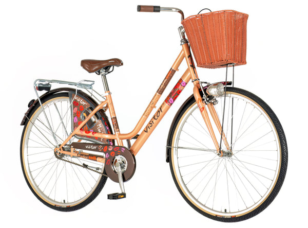 Bicikl fashion visitor mocha 28" 17" v-brake  kontra 155-178cm (s/m) bakarni