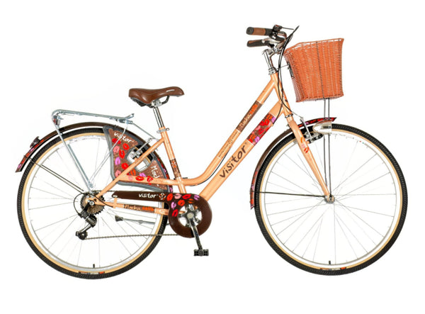 Bicikl fashion visitor mocha 28" 17" v-brake  6 brzina 155-178cm (s/m) bakarni