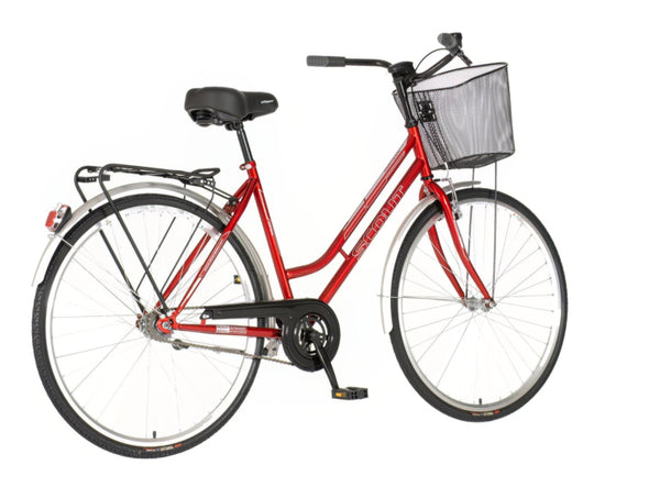 Bicikl city visitor partizan 28" 20" v-brake kontra favorit 167-192cm (l/xl) crveni
