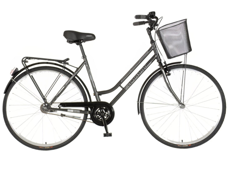 Bicikl city visitor partizan 28" 20" v-brake kontra favorit 167-192cm (l/xl) sivi
