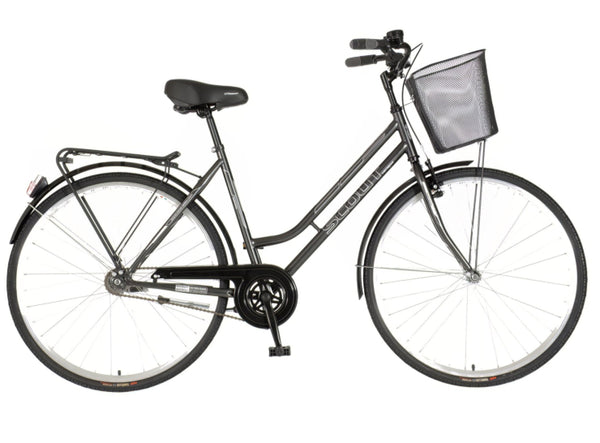 Bicikl city visitor partizan 28" 20" v-brake kontra favorit 167-192cm (l/xl) sivi
