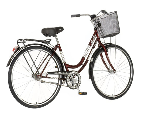 Bicikl city visitor lowland 28" 18" v-brake  kontra favorit 155-178cm (s/m) crveni
