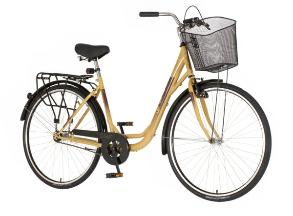 Bicikl city venssini diamante 28" 19" v-brake  kontra 167-192cm (l/xl) bež braon