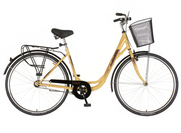 Bicikl city venssini diamante 28" 19" v-brake  kontra 167-192cm (l/xl) bež braon