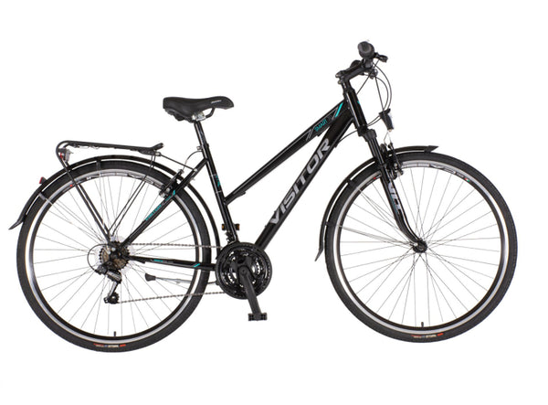 Bicikl tour visitor tour 28" amortizer 19" v-brake 18 brzina 167-192cm (l/xl) crno tirkiz