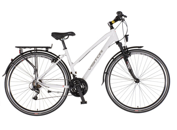 Bicikl tour visitor terra lady 28" amortizer alu 18" v-brake 18 brzina 155-178cm (s/m) beli