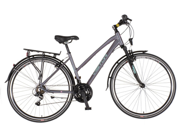 Bicikl tour visitor terra lady 28" amortizer alu 18" v-brake 18 brzina 155-178cm (s/m) sivi