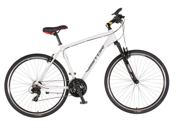 Bicikl tour visitor terra man 28" amortizer alu 21" v-brake  21 brzina 167-192cm (l/xl) beli