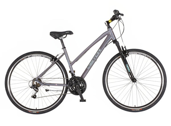 Bicikl tour visitor terra lady 28" amortizer alu 18" v-brake  18 brzina 155-178cm(s/m) sivi