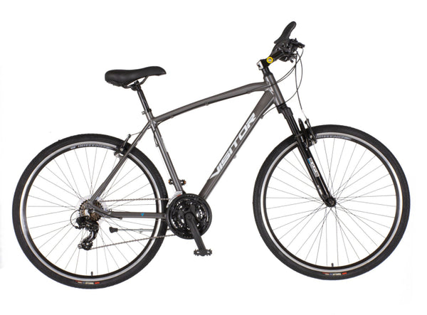 Bicikl tour visitor terra man 28" amortizer alu 21" v-brake  21 brzina 167-192cm (l/xl) sivi