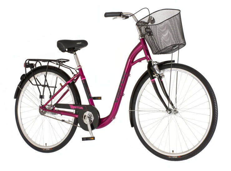 Bicikl fashion visitor elite 28" 20" v-brake kontra favorit 167-192cm (l/xl) ljubičasti