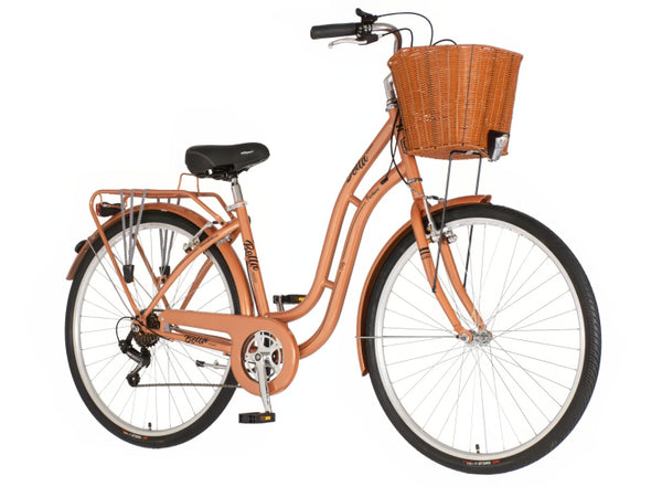 Bicikl fashion visitor bella 28" 18" v-brake  6 brzina 155-178cm (s/m) bakarni
