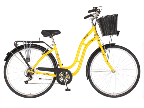 Bicikl fashion visitor bella 28" 18" v-brake  6 brzina 155-178cm (s/m) žuti