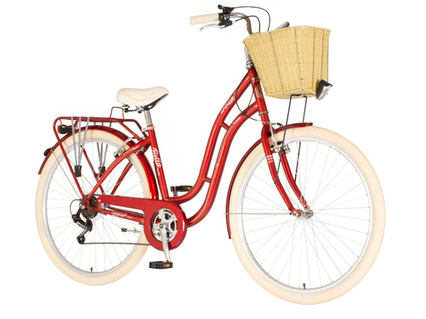 Bicikl fashion visitor bella 28" 18" v-brake 6 brzina 155-178cm(s/m) crveni