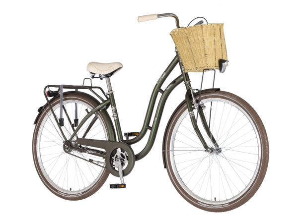 Bicikl fashion visitor bella 28" 18" v-brake kontra favorit 155-178cm (s/m) zeleni