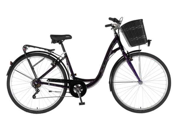 Bicikl fashion venssini grace 28" alu 17" v-brake 6 brzina 155-178cm (s/m) ljubičasti perla