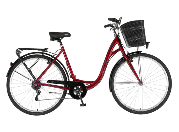 Bicikl fashion venssini grace 28" alu 21" v-brake  6 brzina 155-178cm (s/m) crveni