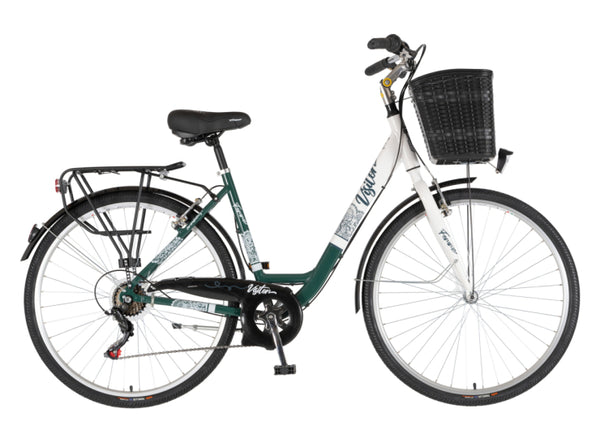 Bicikl fashion visitor bloom 28" alu 19" v-brake  6 brzina 155-178cm (s/m) zeleno beli