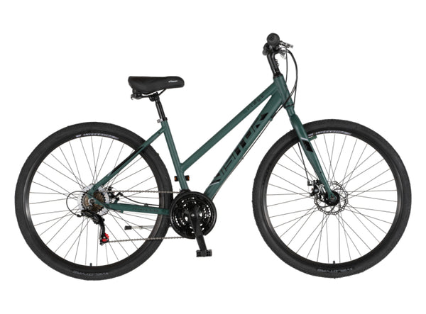 Bicikl city visitor ridge 28" alu 17" disk dupli 18 brzina 167-192cm(l/xl) zeleni mat