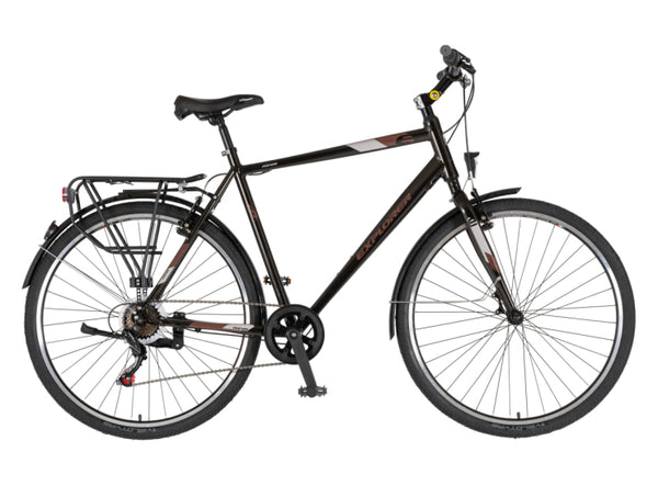 Bicikl tour explorer axys 28" alu 23" v-brake  6 brzina 175-193cm (xl) crno braon