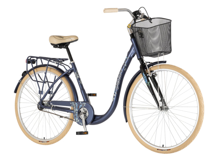 Bicikl fashion visitor butterfly 28" alu 18" v-brake kontra quanda 155-178cm (s/m) plavi  polu mat