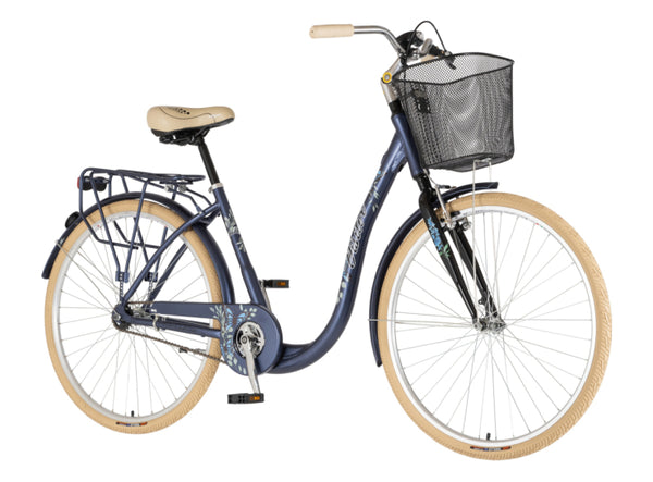 Bicikl fashion visitor butterfly 28" alu 18" v-brake kontra quanda 155-178cm (s/m) plavi  polu mat