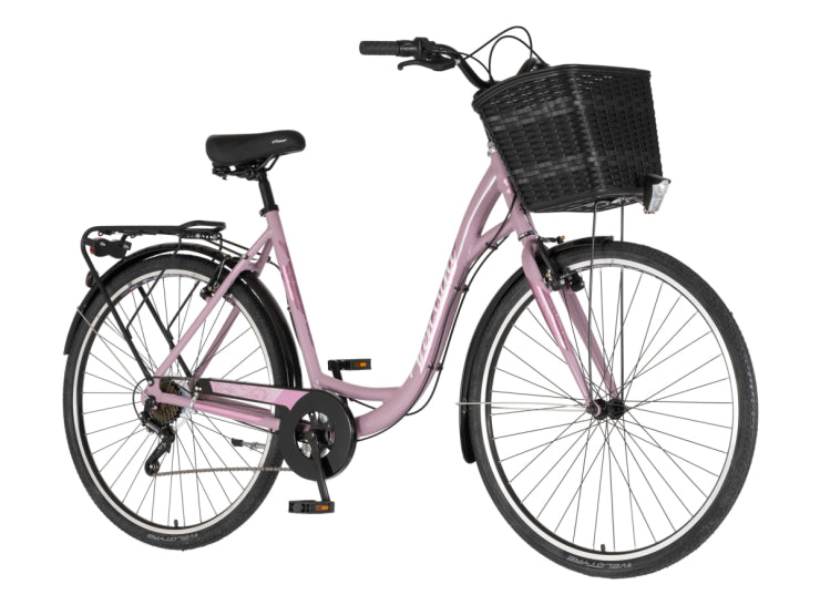 Bicikl fashion venssini grace 28" alu 21" v-brake  6 brzina 167-192cm (l/xl) roze