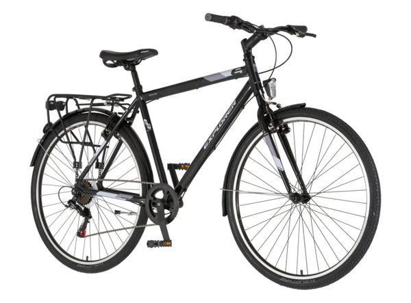 Bicikl tour explorer axys 28" alu 21" v-brake  6 brzina 167-192cm (l/xl) crno sivi