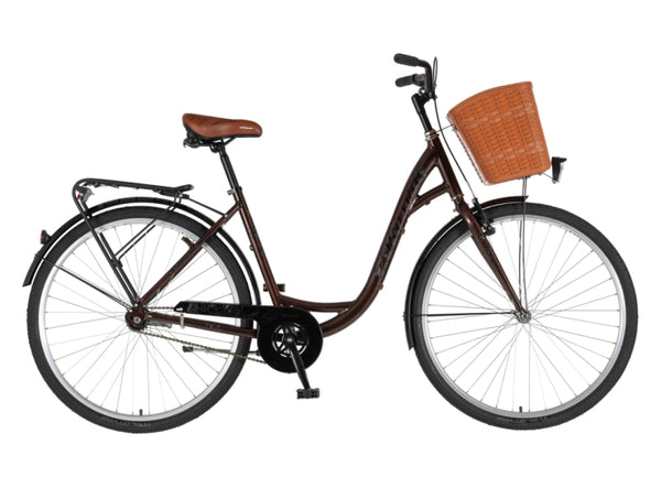 Bicikl fashion venssini grace 28" alu 19" v-brake  kontra 155-178cm (s/m) braon