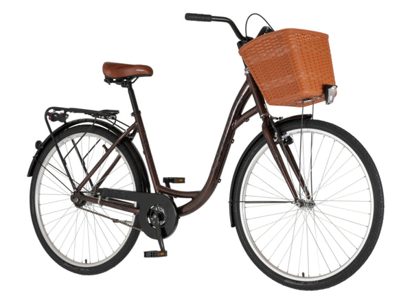 Bicikl fashion venssini grace 28" alu 19" v-brake  kontra 155-178cm (s/m) braon