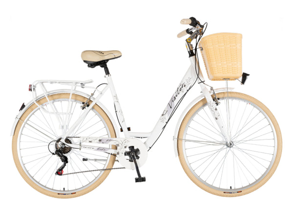 Bicikl fashion visitor bloom 28" alu 21" v-brake  6 brzina 155-178cm (s/m) beli perla