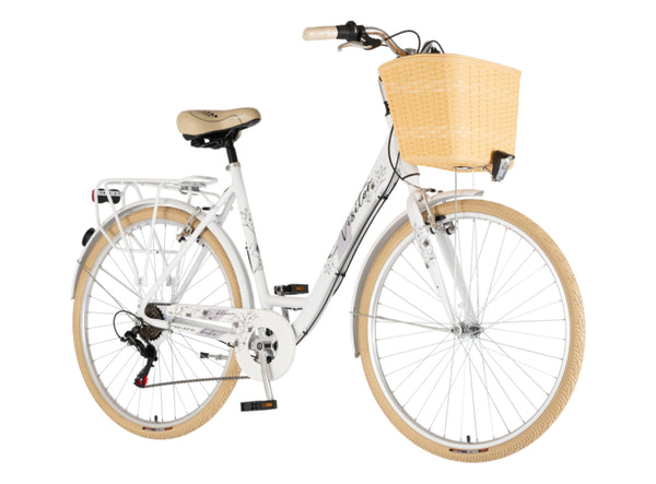 Bicikl fashion visitor bloom 28" alu 21" v-brake  6 brzina 155-178cm (s/m) beli perla