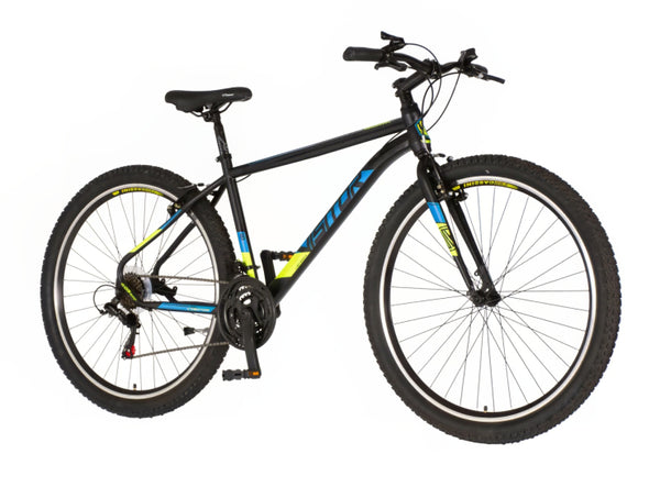 Bicikl mtb visitor radiance 29" 18" v-brake  21 brzina 185-200cm (xxl) crno žuti