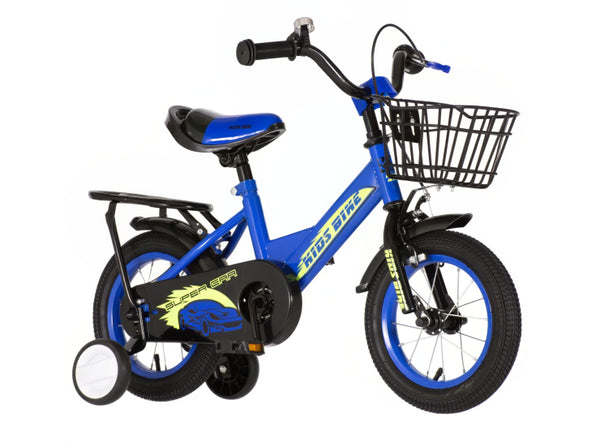 Bicikl x-kids super car 12" celik 7" v-brake 1 brzina 95-115cm (12") plavi