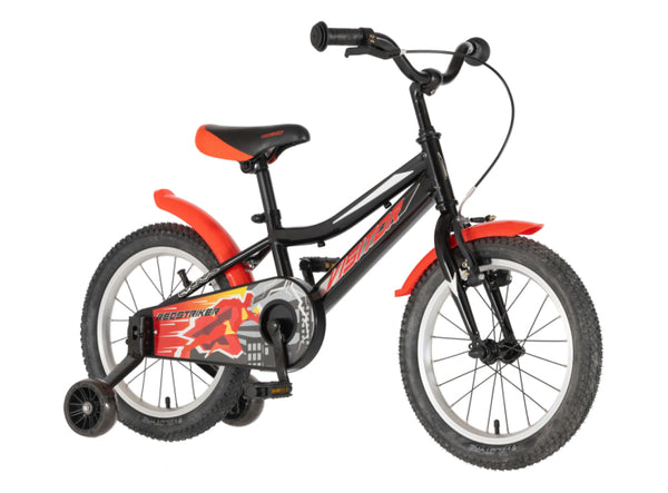 Bicikl kids visitor redstriker 16" 9" v-brake  kontra 105-125cm (16") crno crveni