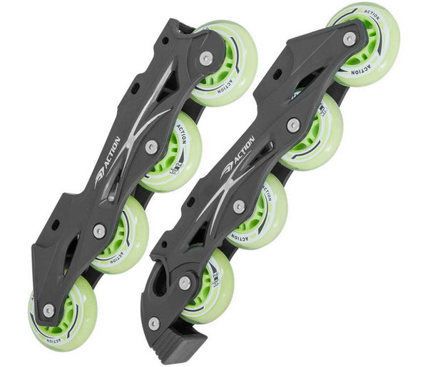 Set 8 tockica za rolere 72mm i lezajevima,osovinama,kocn zeleni 2014